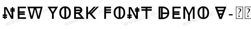 New York Font Demo V字体转换